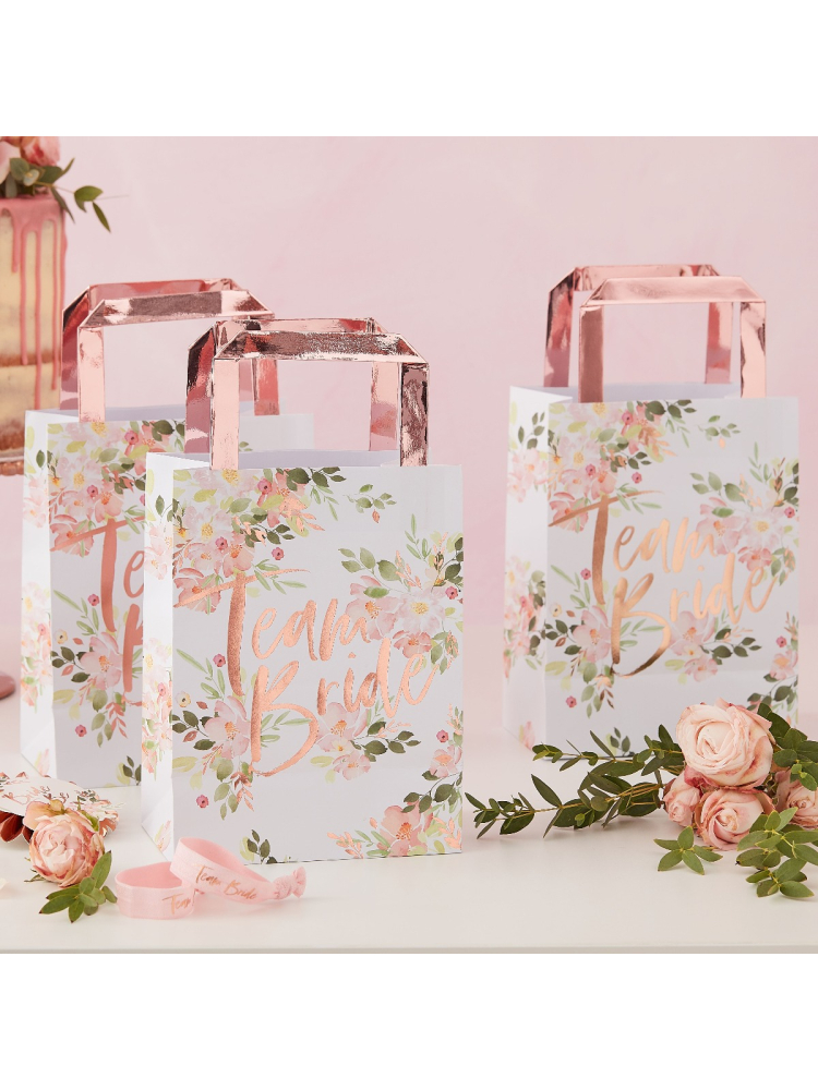 Ginger Ray FH-211 Floral Hen Bolsas de regalo o de sorpresa main product photo
