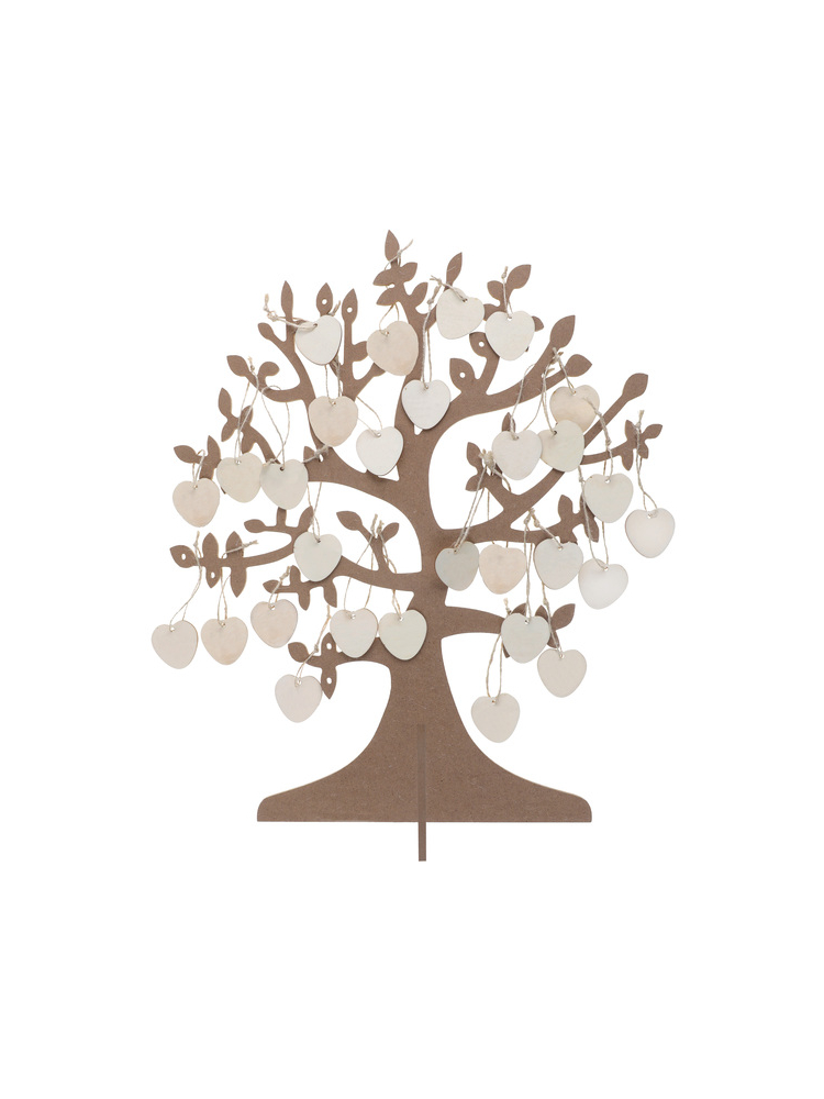 Santex 6922 - Árbol de los Deseos con Corazones de Madera (50 Piezas) main product photo