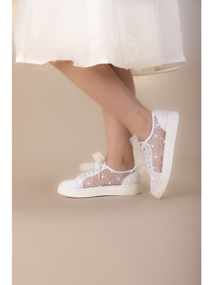 The Perfect Bridal Company Fifi zapatillas infantiles boda blanco main product photo