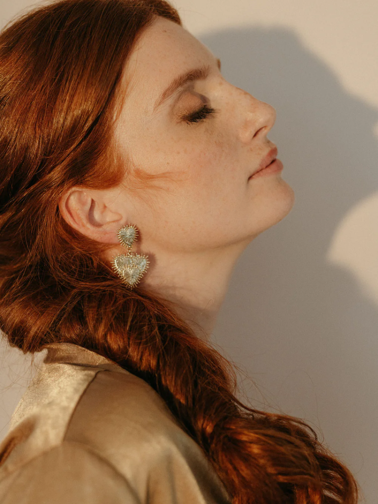 Lizeron Valentine Earrings Pendientes Gold main product photo