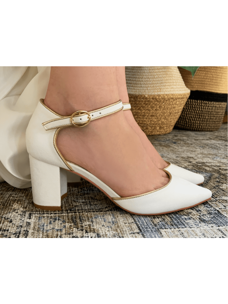 The Perfect Bridal Company Freya Zapatos de Novia Velour main product photo