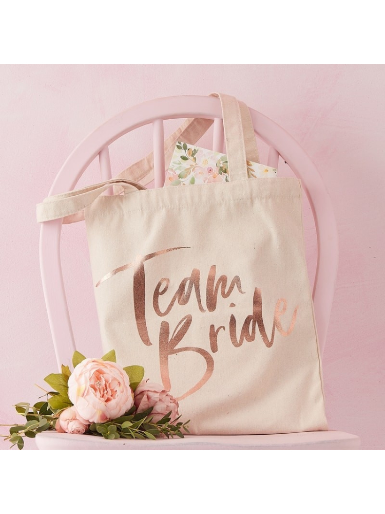 Ginger Ray FH-224 Floral Hen - Bolsa de lona main product photo