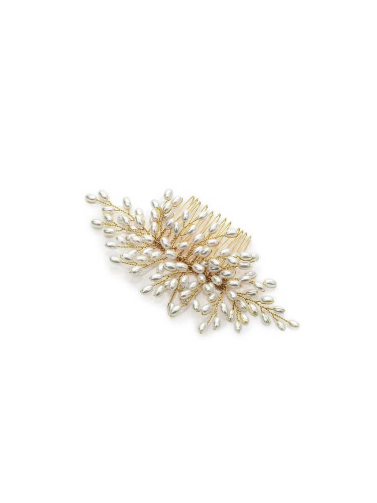 Abrazi Theresa Peine de Novia Oro main product photo