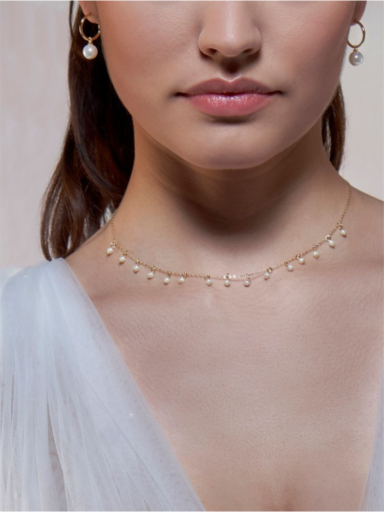 Poirier JS-004 Juego de Joyas para Novia Anaïs Dorado main product photo