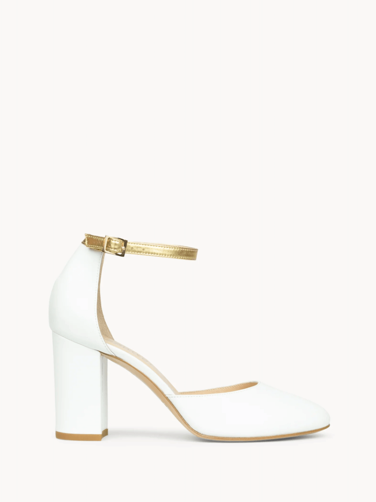 Content Amber Zapatos de Novia Blanco Oro main product photo