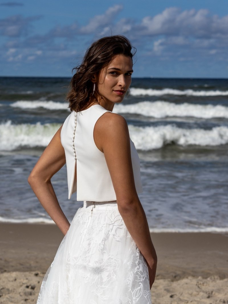 Novias Electra Top Marfil main product photo