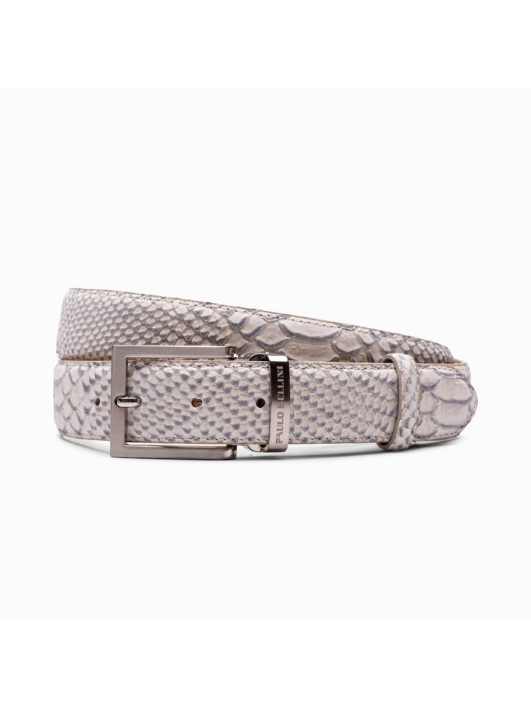 Paulo Bellini Anaconda Cinturones Novio Taupe main product photo