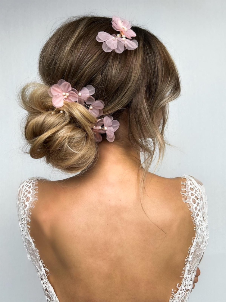Sally Jane Bridal Rose Horquilla Dorado main product photo