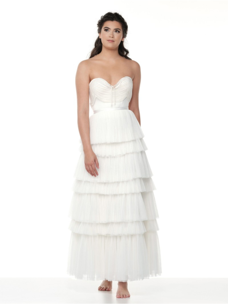 Poirier S321-150 Ivory- Falda Marfil main product photo