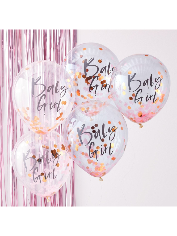 Ginger Ray TW-801 Twinkle Twinkle - Rosa Confeti Globos main product photo