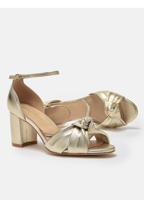 Rachel Simpson Minnie Zapatos de Novia Oro