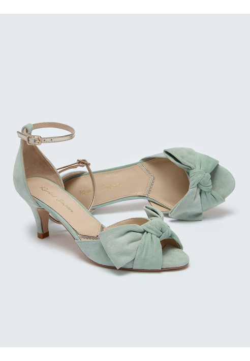 Rachel Simpson Margot Zapatos de Novia Verde Menta