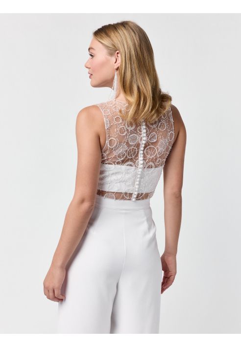 Poirier T-75425 Parte Superior | Lentejuelas