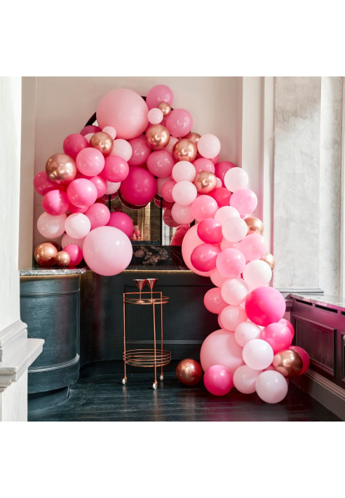 Ginger Ray BA-Ballon Arch - BA-320 Arco de Globos Luxe Rosa