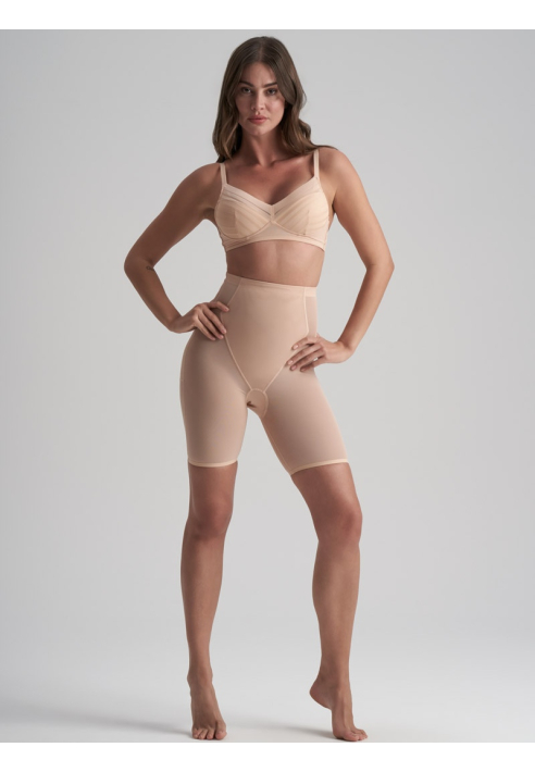 BYE BRA Powermesh | Short de Cintura Alta Beige ()