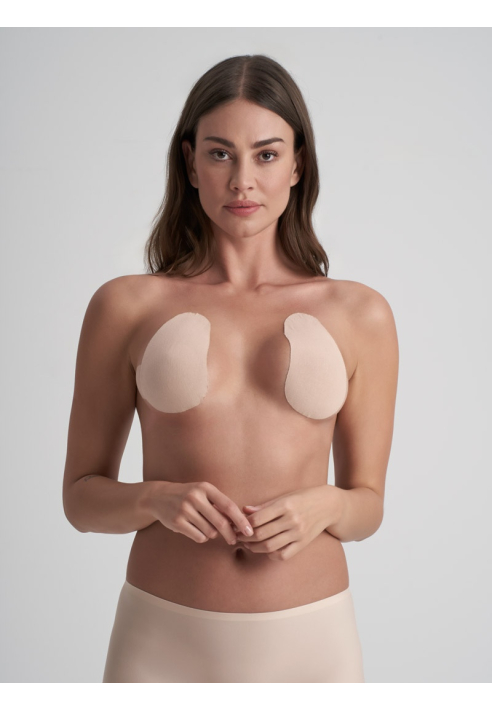 BYE BRA Almohadillas para Levantamiento de Senos Beige 15cmX20cm ()