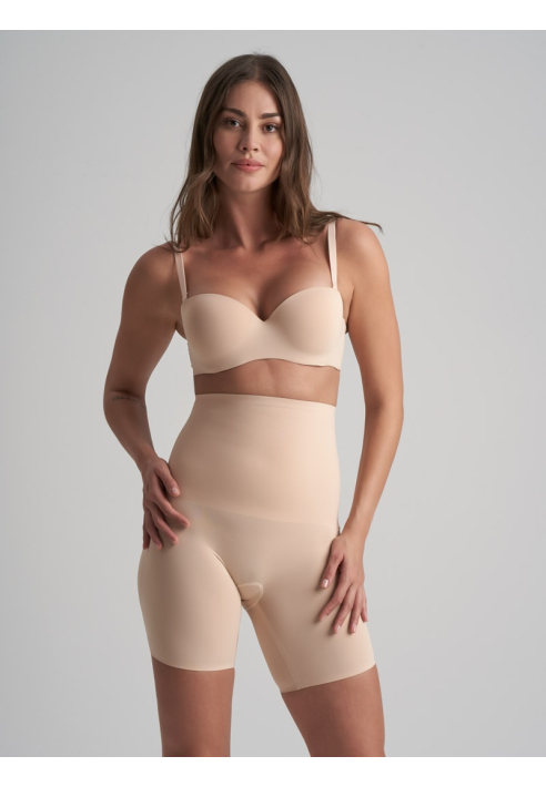 BYE BRA Waist Control | Control de Cintura Short de Cintura Alta Beige ()