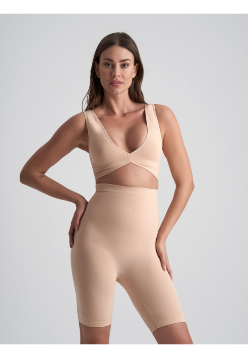 BYE BRA Soft Touch | Short Cintura Alta Beige ()