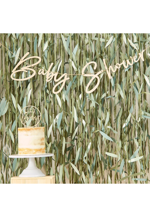 Ginger Ray BAB-127 Guirnalda de Madera Botanical Baby ()