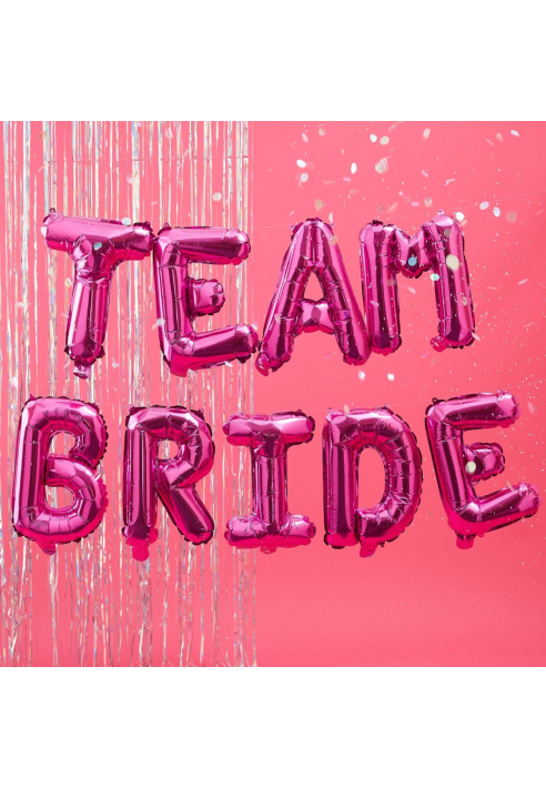Ginger Ray BT-328 Bride Team - Globos de Foil "Team Bride" ()