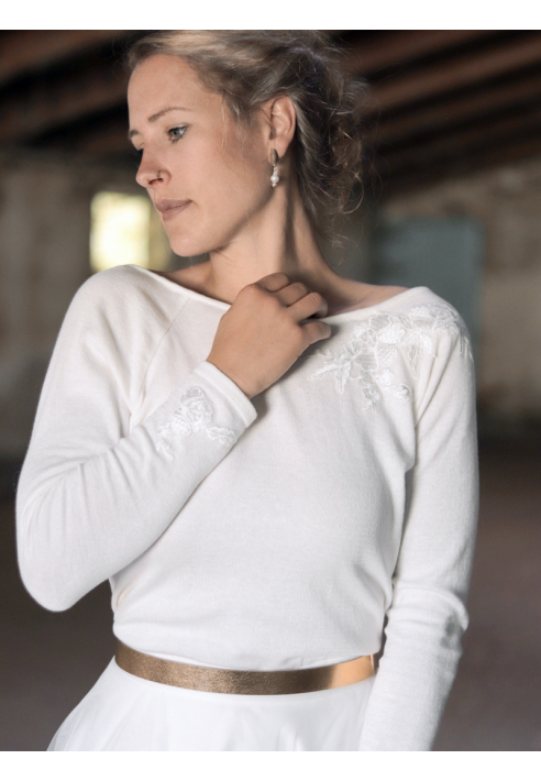 Forever & Eva P53031 Suéter de Flores ()