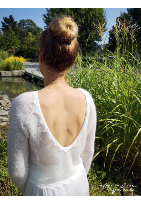 Forever & Eva Suéter de novia con encaje P5301 ()