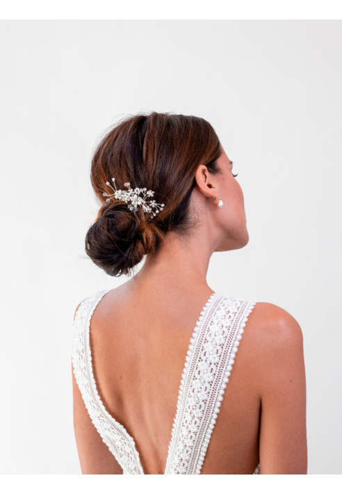 Abrazi Lily Peine de Novia Plata ()