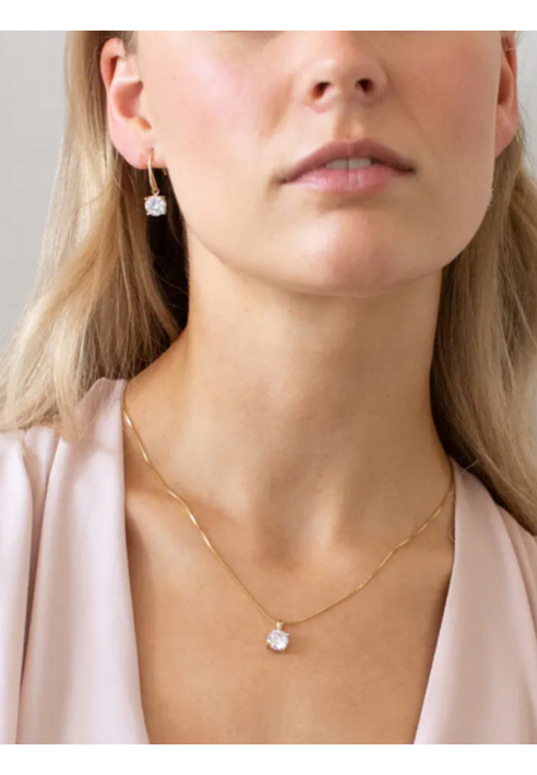 Abrazi Ava Drop Pendientes Rose