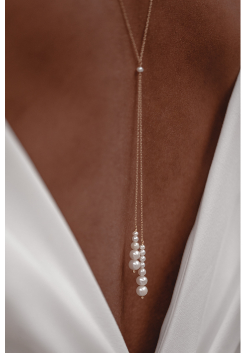 Juvelan Têtê-à-Têtê Collar de espalda de boda