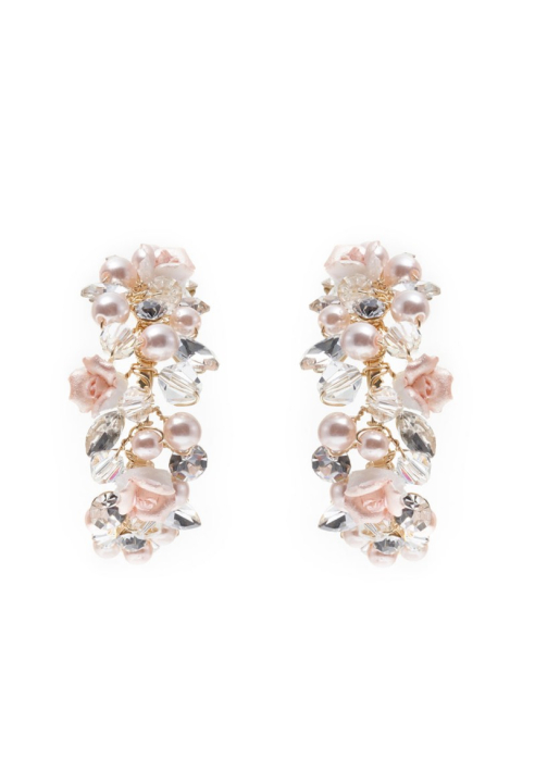 Poirier NC-1350 Pendientes Marfil/Plata