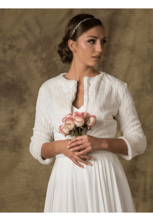 Novias FRESIA F13 -  Chaqueta de piel sintética Marfil ()