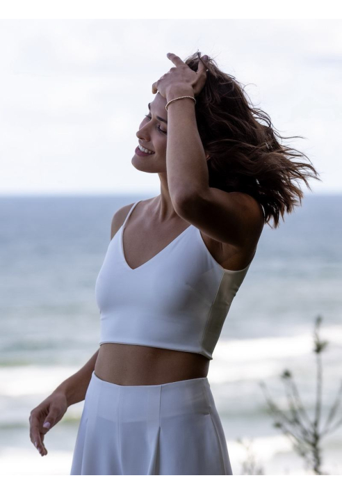 Novias Esmeralda Top Ivory ()