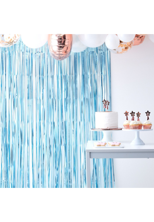 Ginger Ray TW-805 Twinkle Twinkle - Cortina de Flecos Azúl