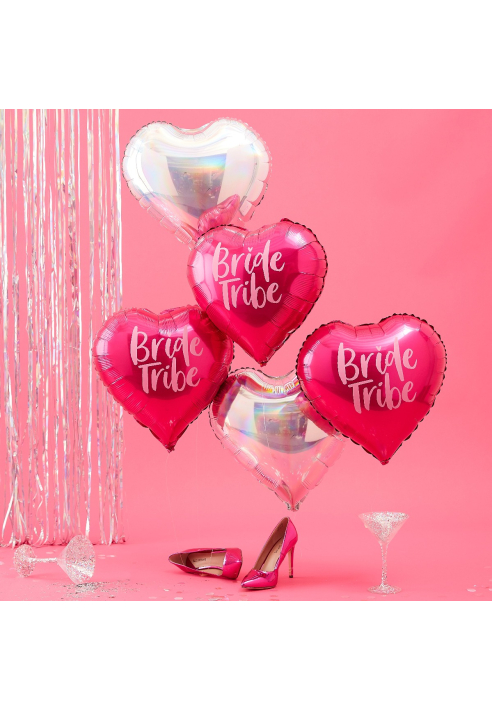 Ginger Ray BT-312 Bride Team- Corazón Globos de Helio ()