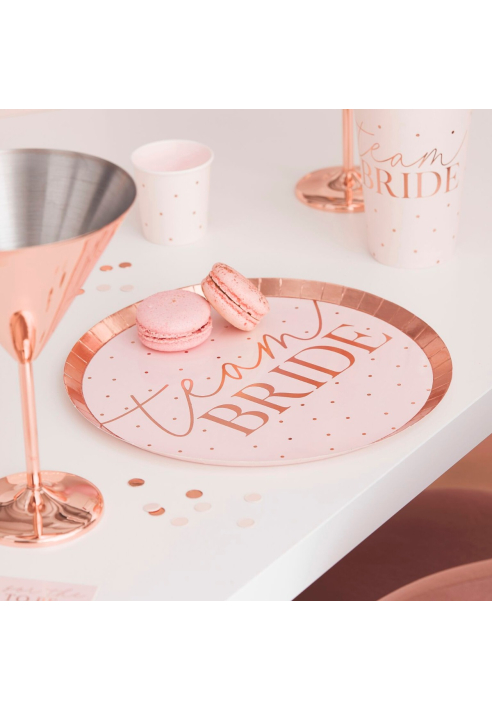 Ginger Ray HN-824 Hen Party  - Platos blush ()