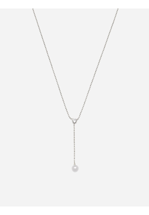 Abrazi Lovey Perla Collar Plata ()