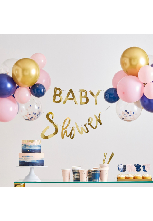 Ginger Ray GR-111 Gender Reveal Guirnalda - Revelación de Género con Globos