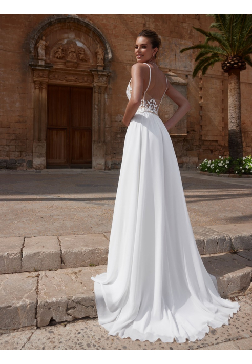Bianco Evento Karin Falda de novia