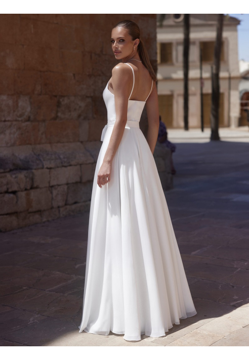 Bianco Evento Melinda Falda de novia