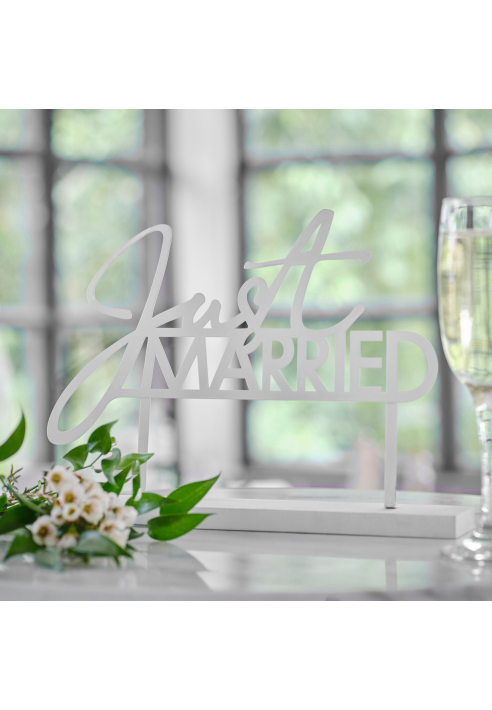 Ginger Ray BW-426 Letrero de Mesa Just Married ()