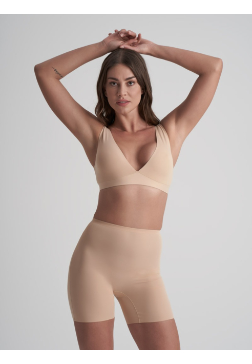 BYE BRA Bum Lift | Shorts con Almohadillas Extrahibles para Glúteos Beige ()