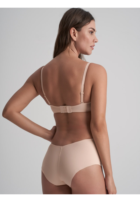 BYE BRA Braga de cintura media con espalda baja en color beige ()