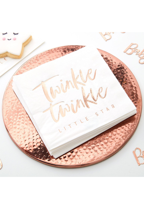 Ginger Ray TW-809 Twinkle Twinkle - Servilletas Brillantes