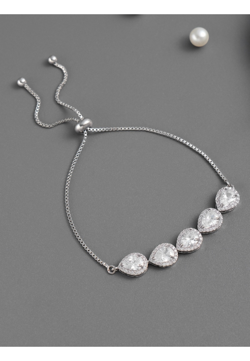 G. Westerleigh BR5428 Pulseras Novia Plata