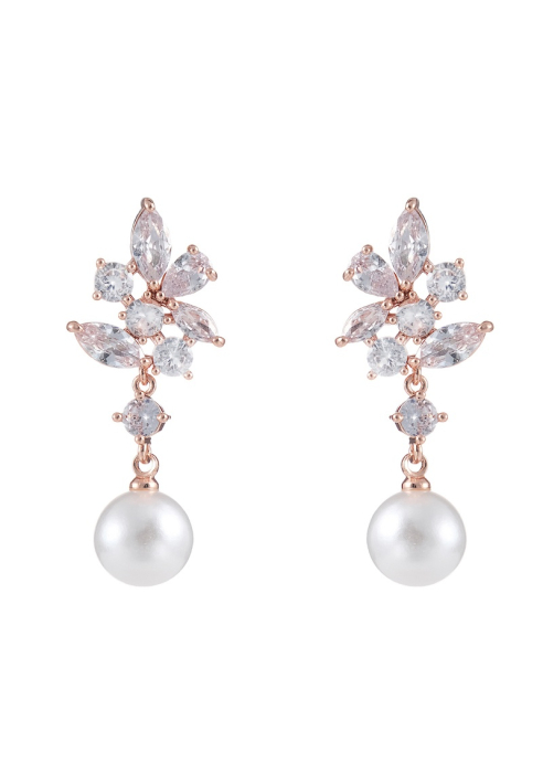 G. Westerleigh ER4149RG Pendientes Novias Rosa Dorado ()