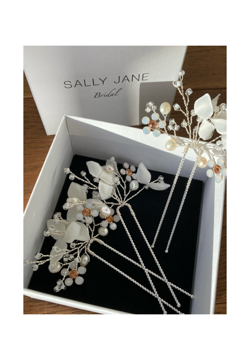 Sally Jane Bridal Ilja Horquilla Plateado