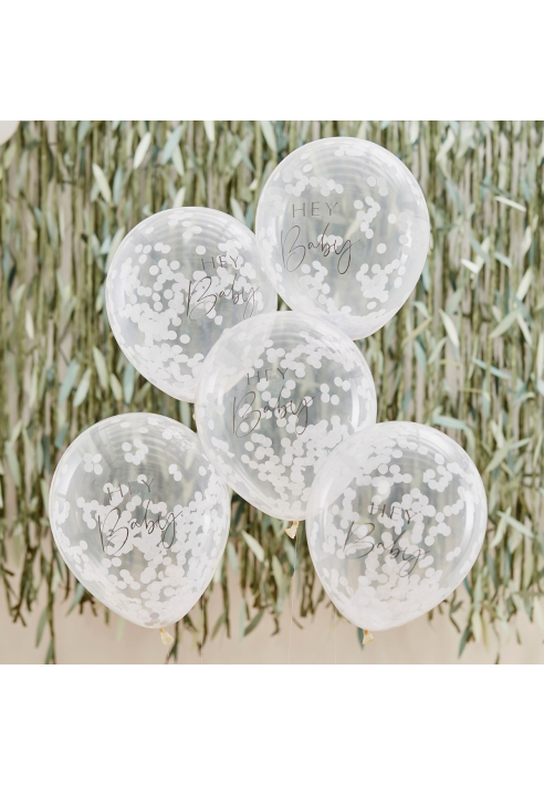 Ginger Ray BAB-125 Botanical Baby - Globo de Confeti