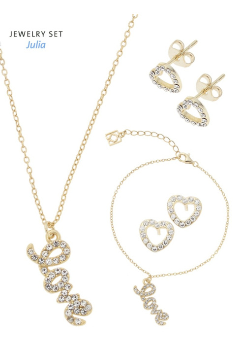 Poirier JS-009 Set de Joyas Novia Julia Dorado