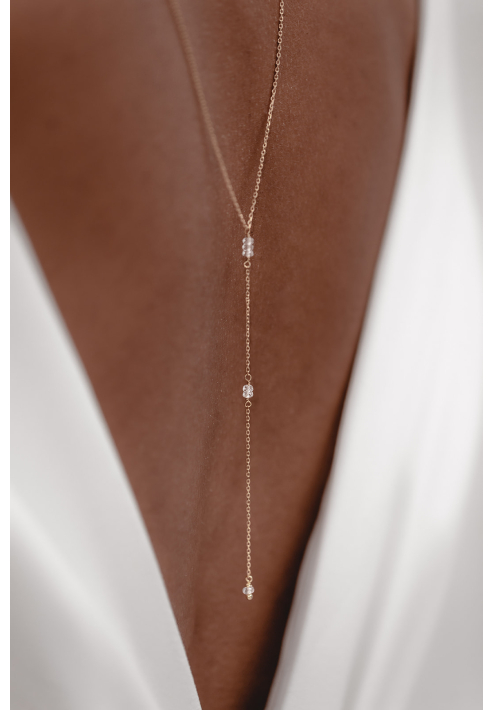Juvelan Melody Collar de espalda de boda
