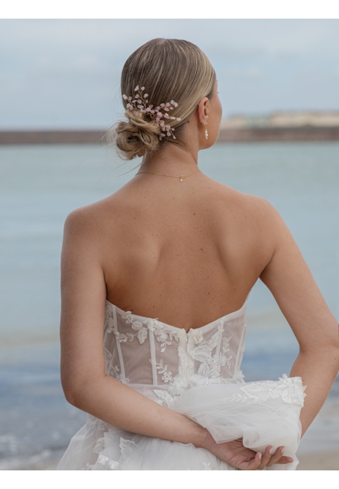 Sally Jane Bridal Lotis Horquillas Oro ()